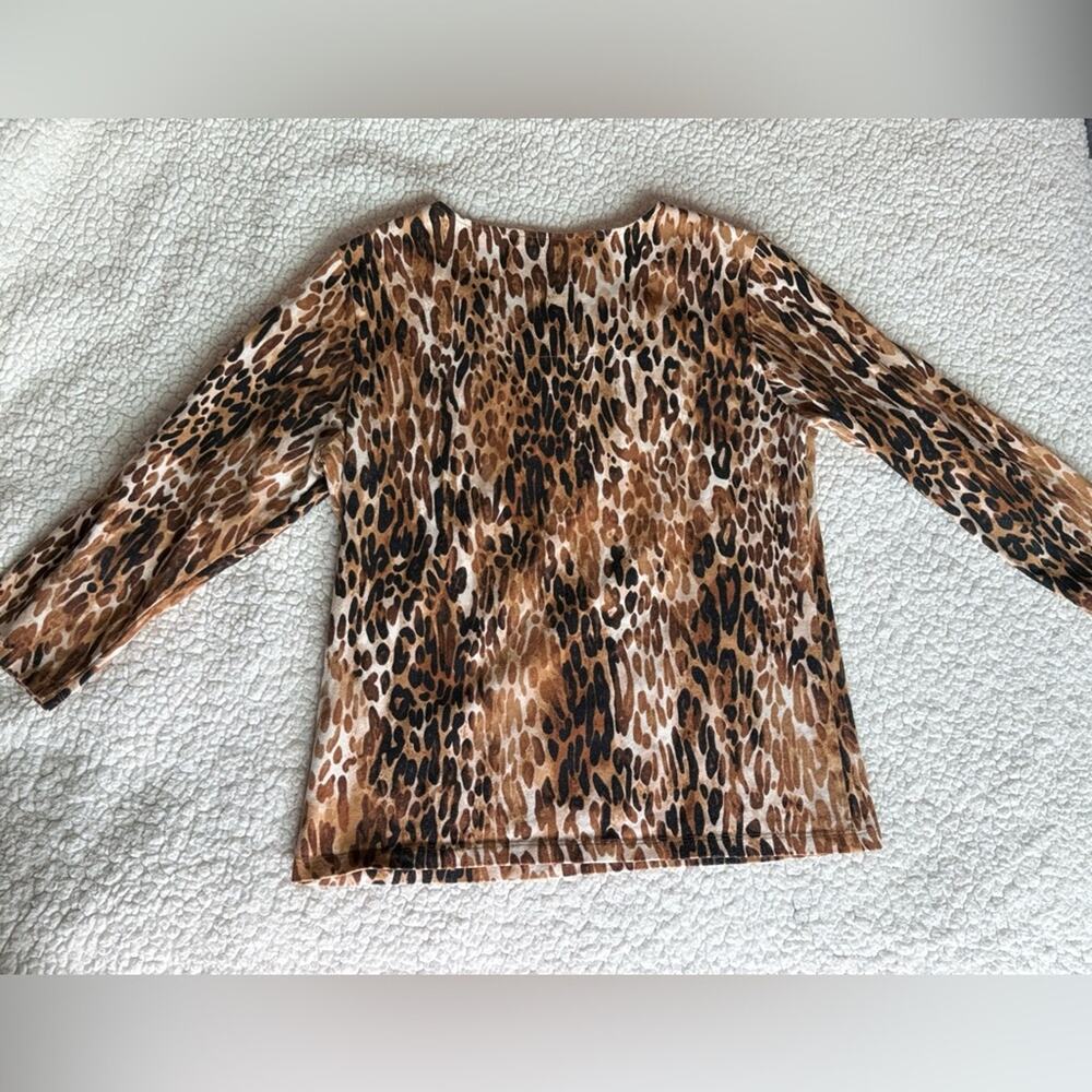 Ruby Rd. Animal Print Shirt - Picture 2 of 4